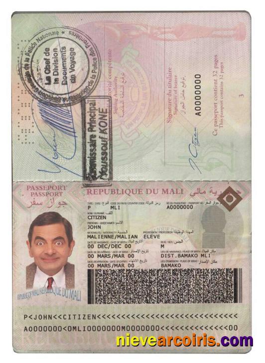 Mali passport